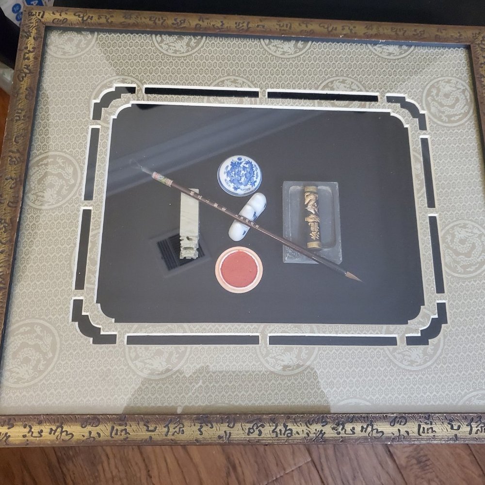 Asian Chinese Calligraphy Display Décor